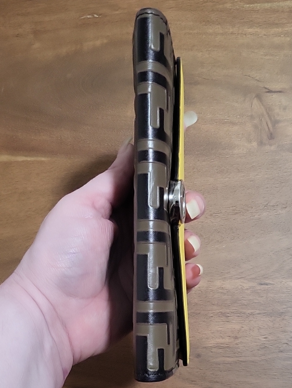 Fendi Zucca Print Yellow and Brown Women's Wallet and Dust Bag - Picture 8 of 17